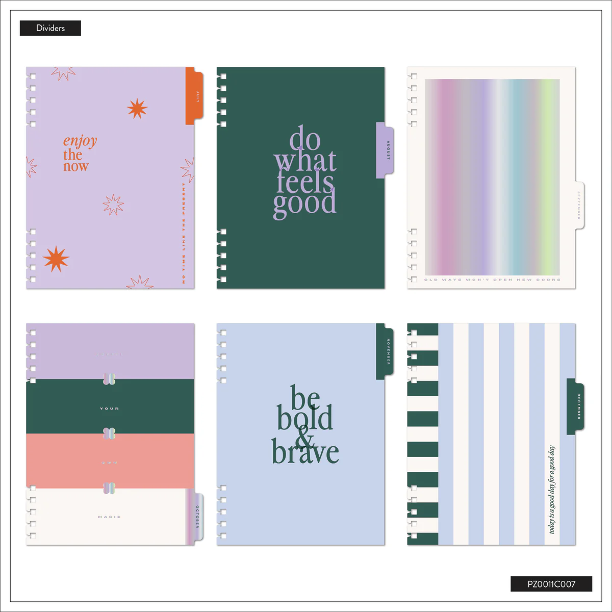 2025–2026 Soft Pop Customizable Spiral Planner - Classic Horizontal Layout - 12 Months - Image 12