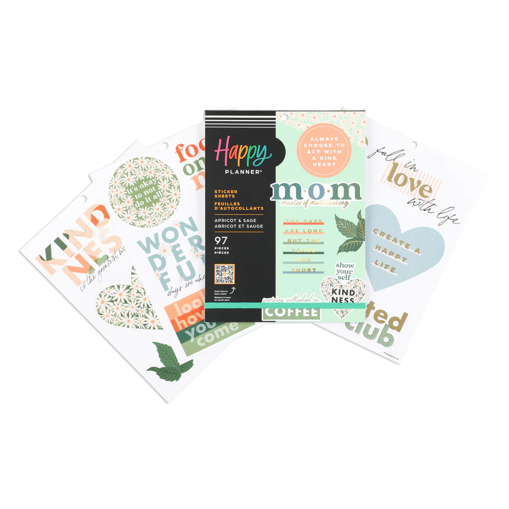 Apricot & Sage Mom - Large Value Pack Stickers - Image 2