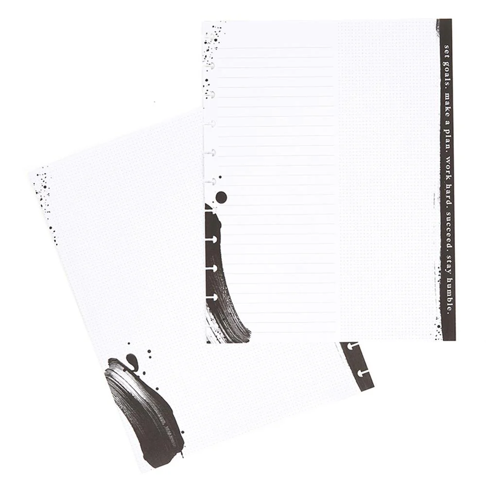 Black & White Goals Big Filler Paper