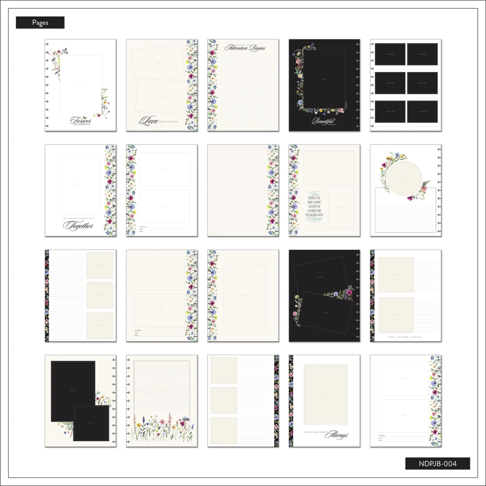 Blooming Romance Wedding - DELUXE Big Happy Memory Keeping Wedding Photo Journal - 80 Sheets - Image 10