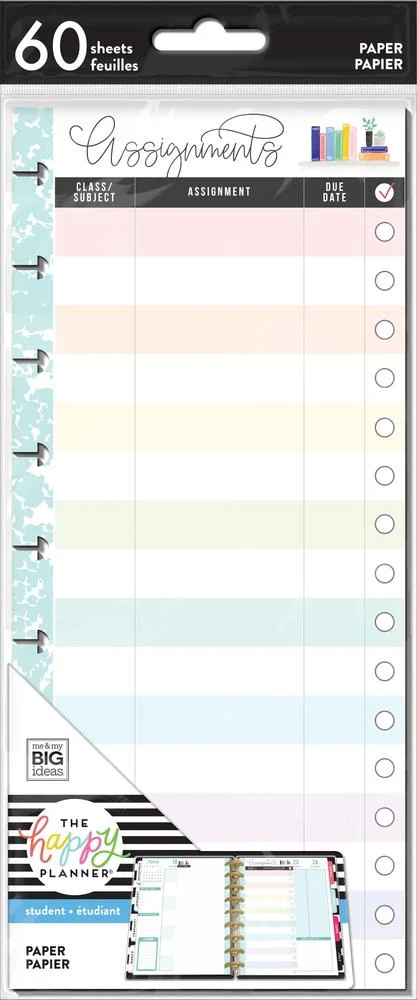 Classic Half Sheet Filler Paper - Rainbow Student Assignments