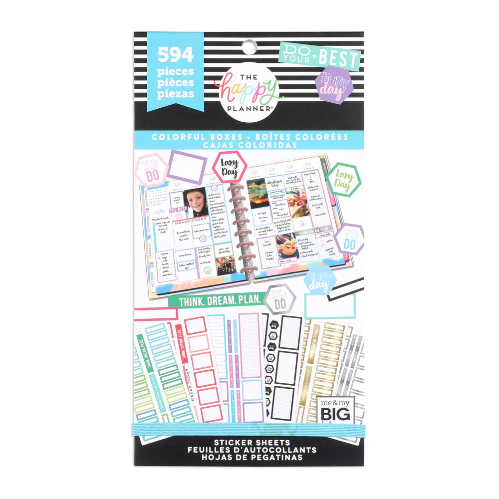 Value Pack Stickers - Colorful Boxes