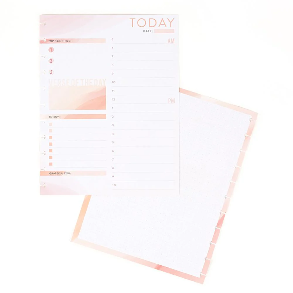 Daily Schedule and Gratitude Big Faith Filler Paper