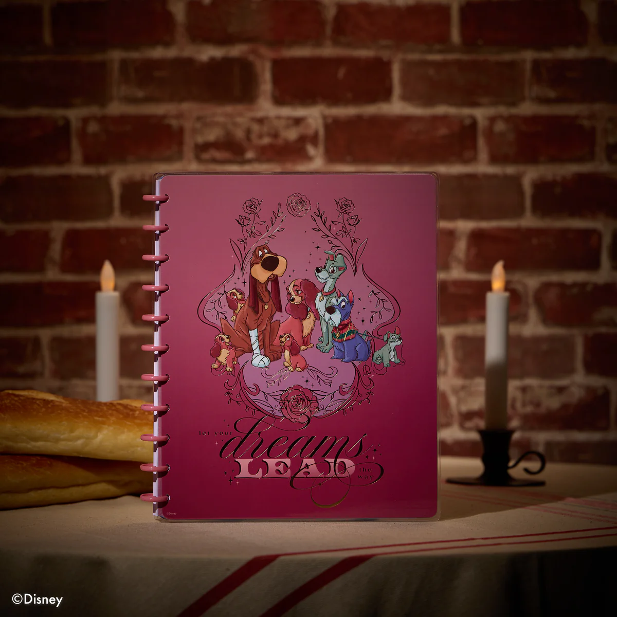 Disney Lady & The Tramp - Dotted Lined Big Notebook - 60 Sheets - Image 2