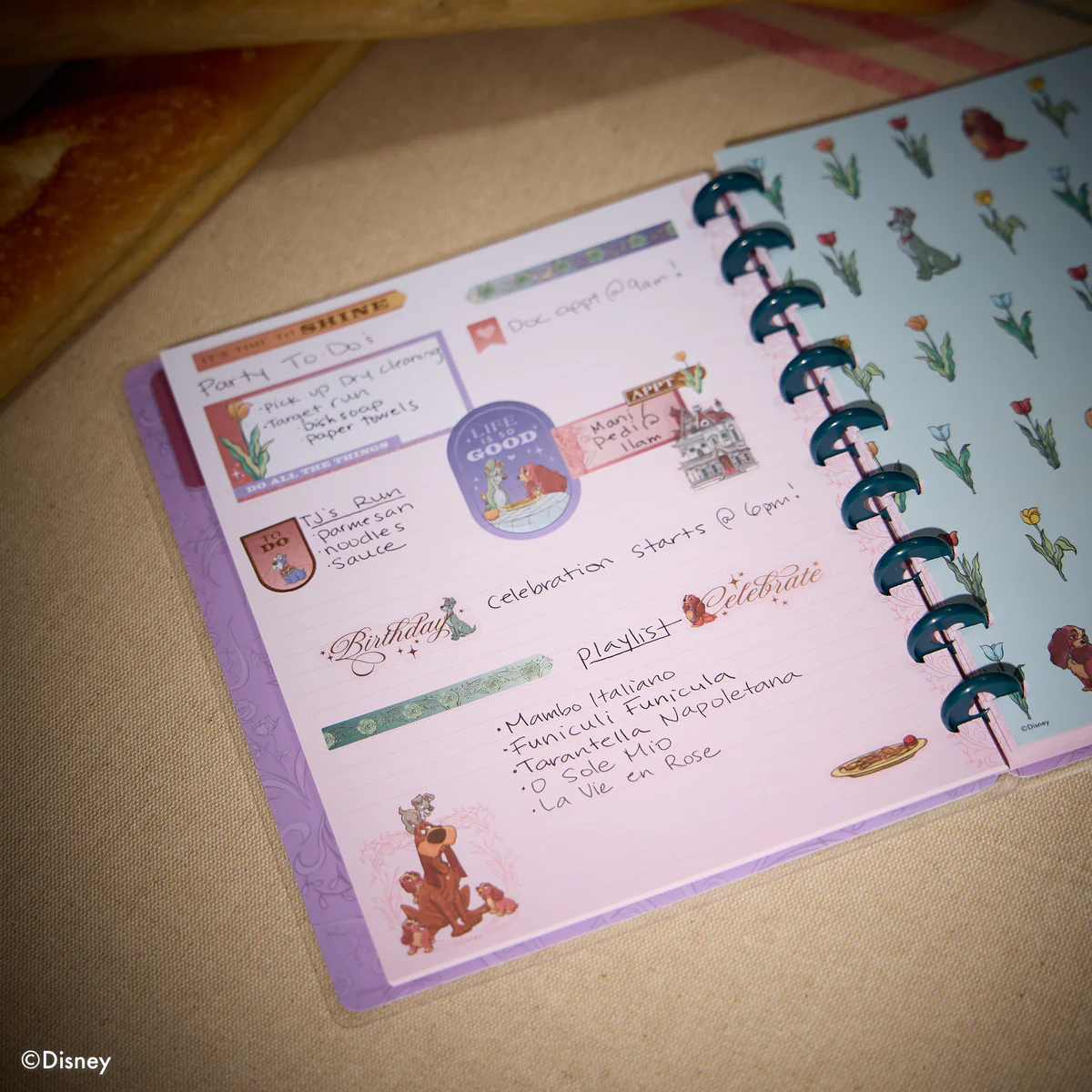 Disney Lady & The Tramp - Dotted Lined Classic Notebook - 60 Sheets - Image 14