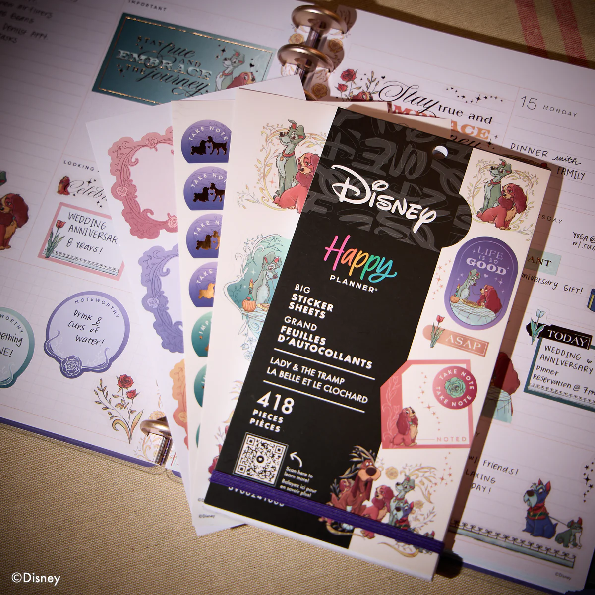 Disney Lady & The Tramp - Value Pack Stickers - Big - Image 12