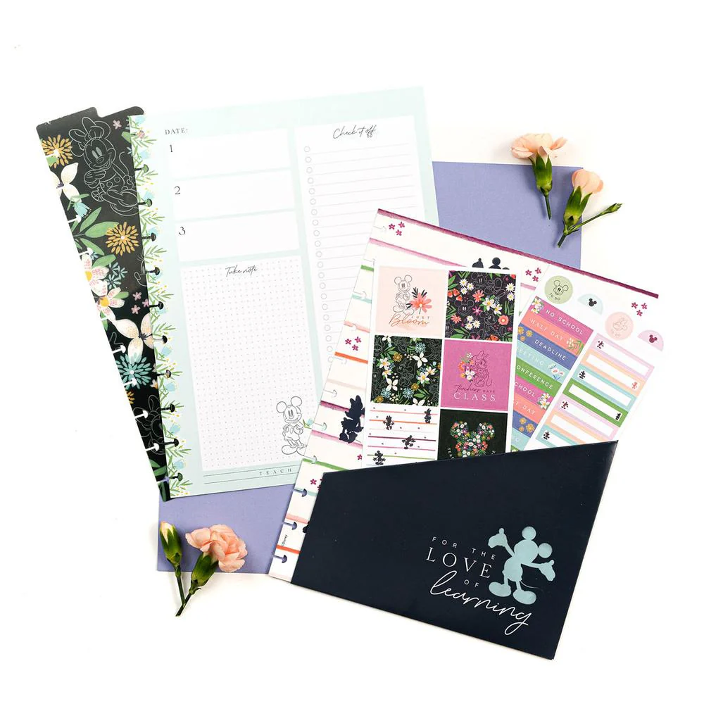 Disney © Mickey Mouse & Minnie Mouse Floral Love of Learning Big Teacher Accessory Pack - Image 2