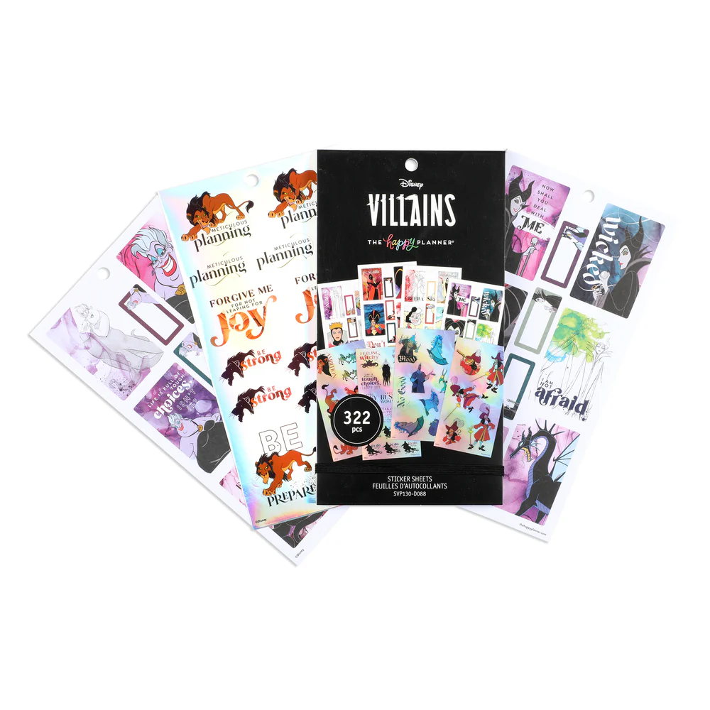 Disney© Villains Value Pack Stickers - Image 2