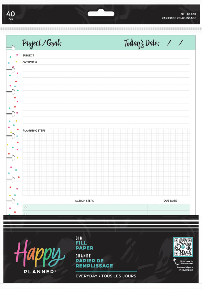 Everyday Project - Dashboard Big Filler Paper - 40 Sheets