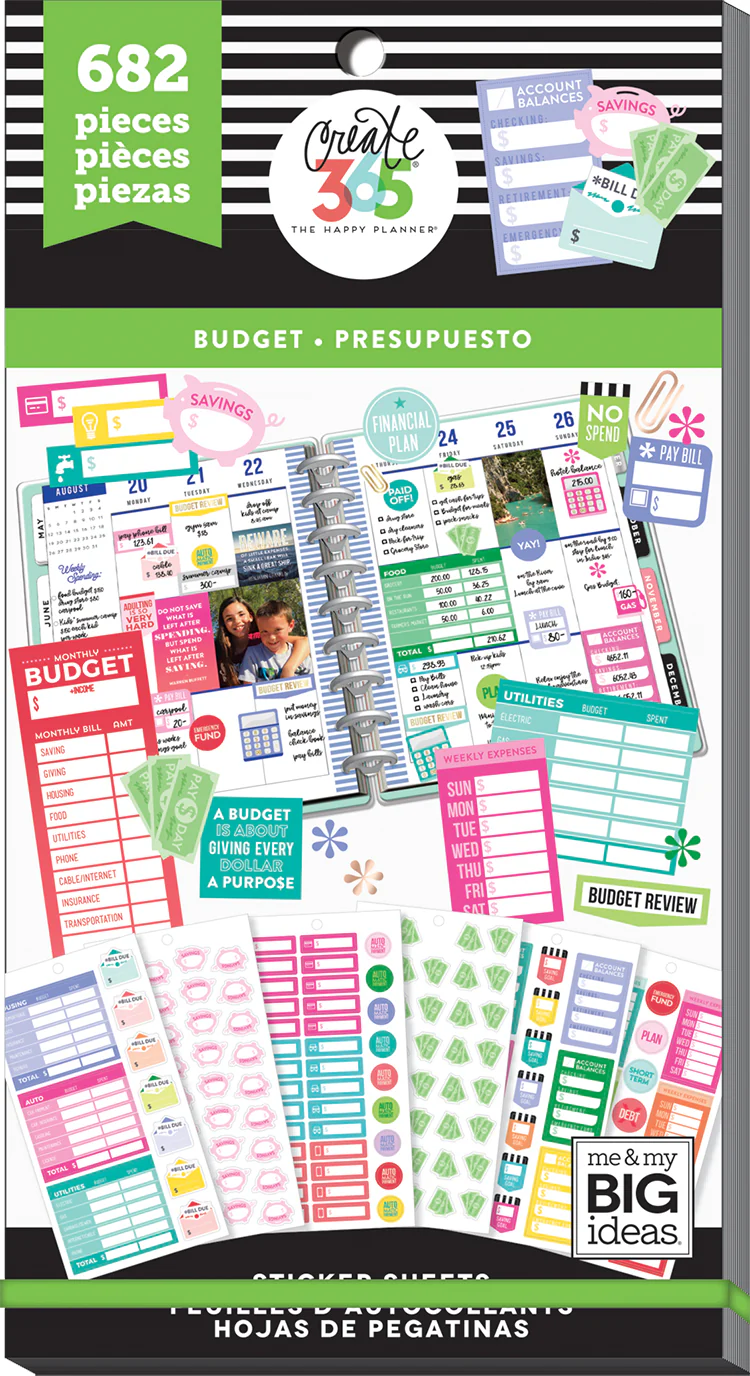 Value Pack Stickers - Fill In Budget