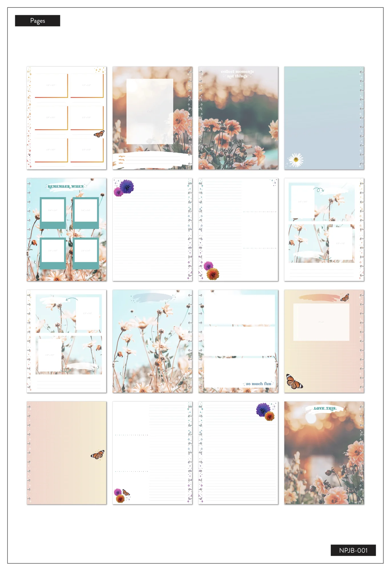 Happy Memory Keeping® Retro Blooms - DELUXE Big Photo Journal - Image 16