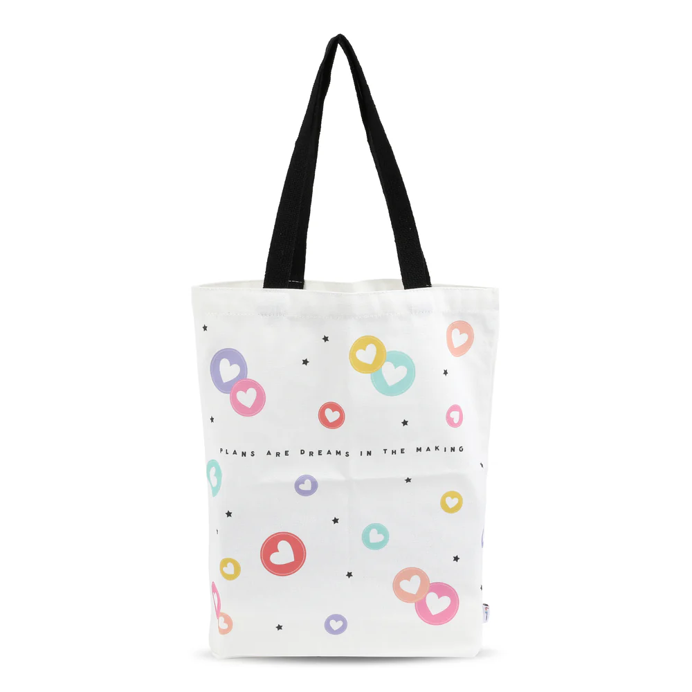 Canvas Tote - Happy Plans