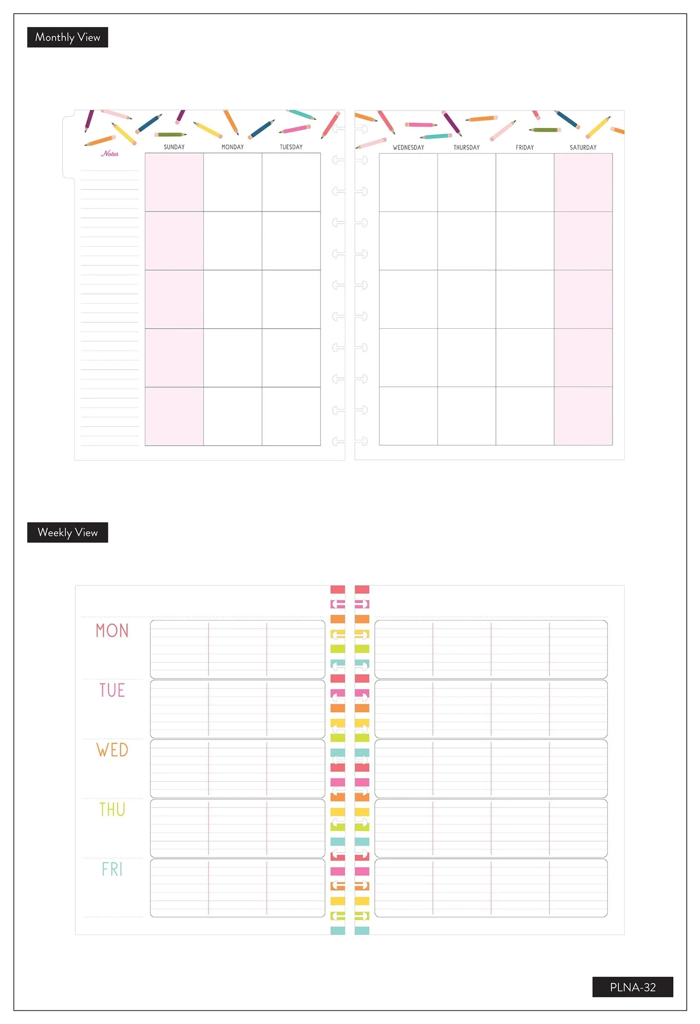 Undated BIG Happy Planner® - Teacher's Plant Seeds - 12 Months - Image 4