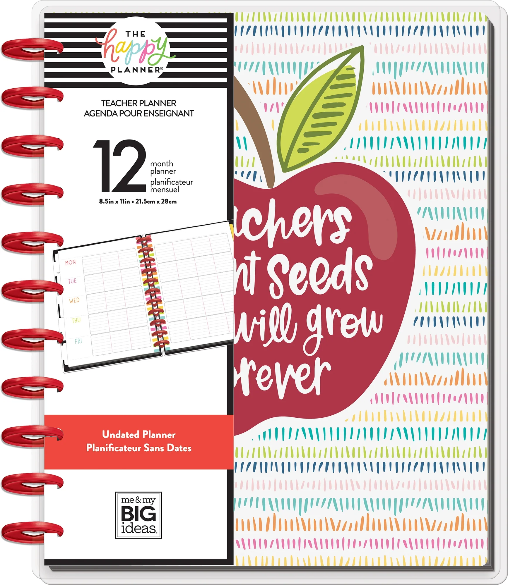 Undated BIG Happy Planner® - Teacher's Plant Seeds - 12 Months - Image 5