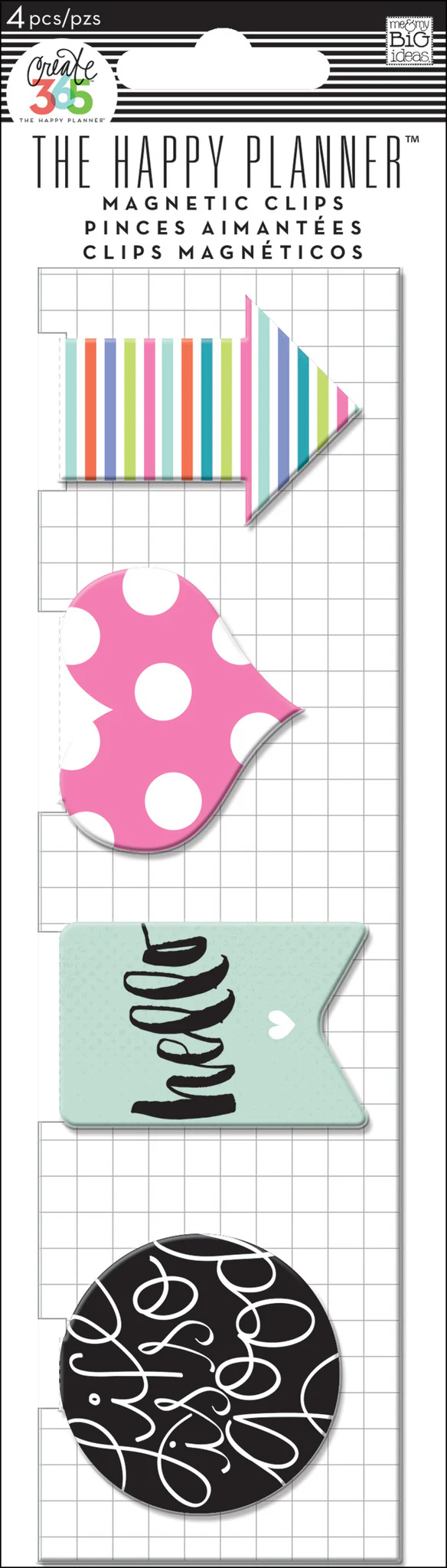 Magnetic Page Clips - Hello