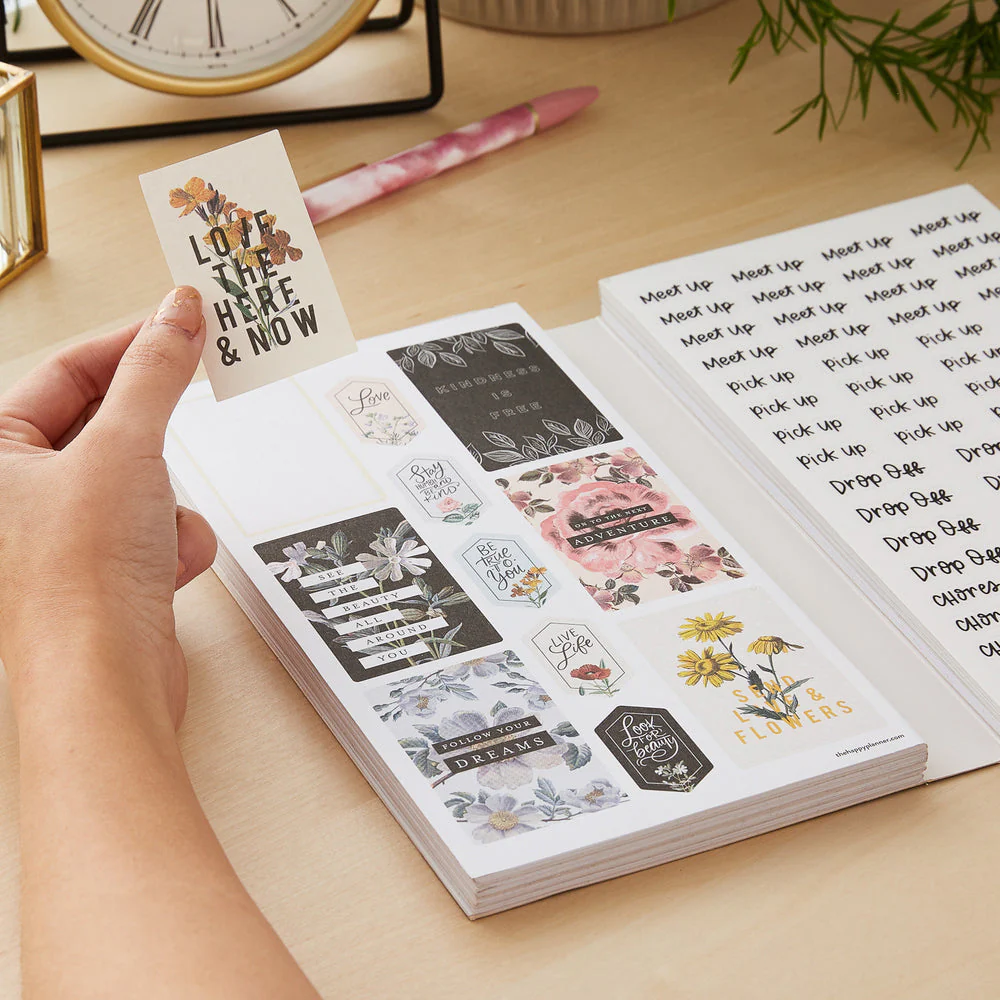 Mega Value Pack Stickers - Flowers & Notes - 100 Sheets - Image 2