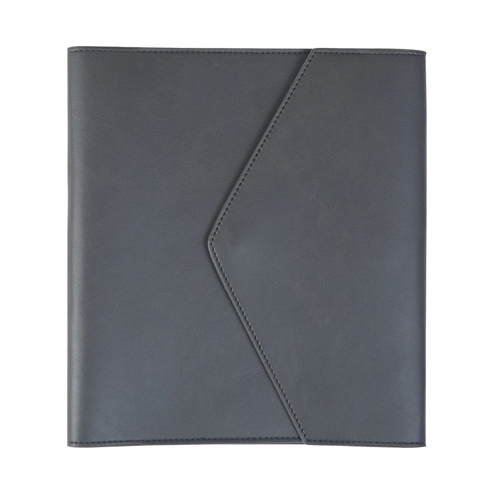 Midnight Vegan Leather - DELUXE Big Planner Folio