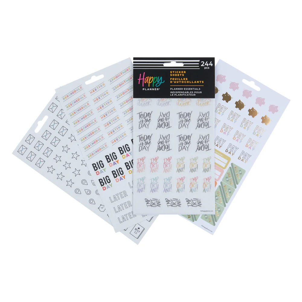 Planner Essentials - 5 Sticker Sheets