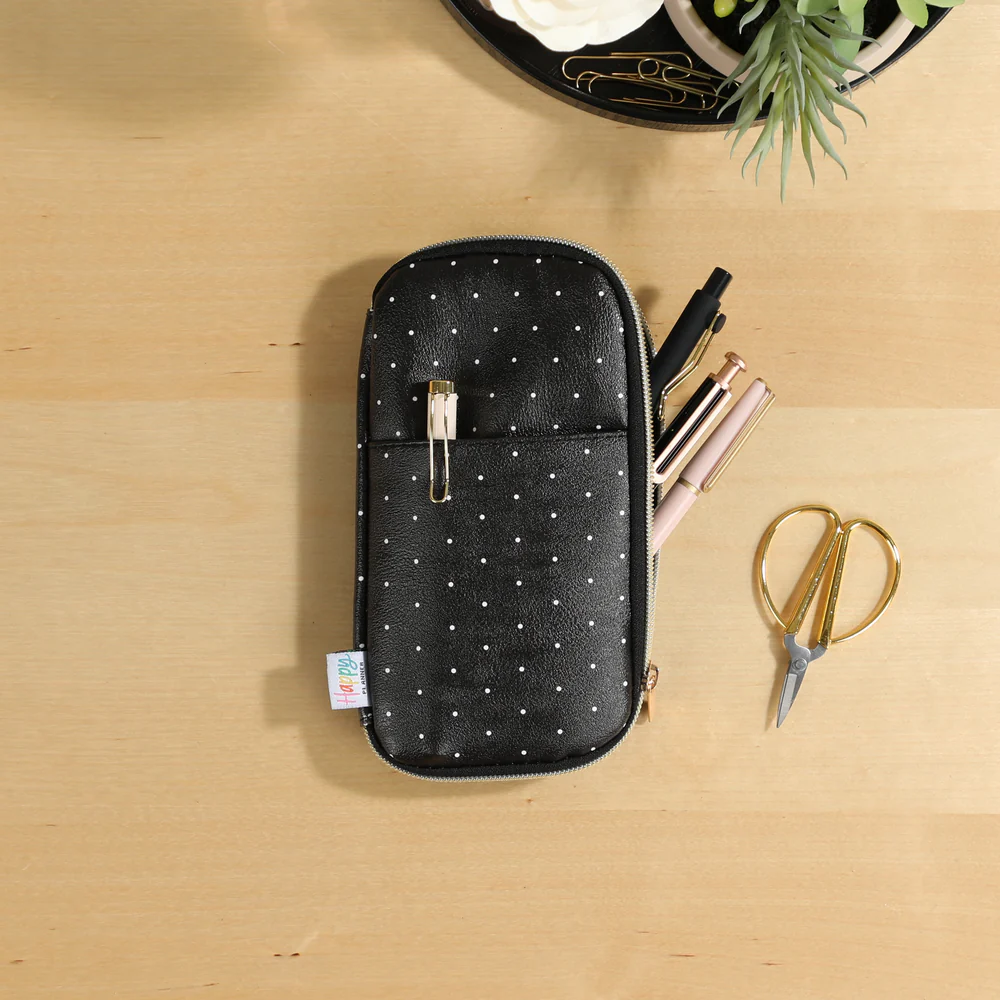 Polka Dot - Banded Accessory Zip Pouch - Image 2