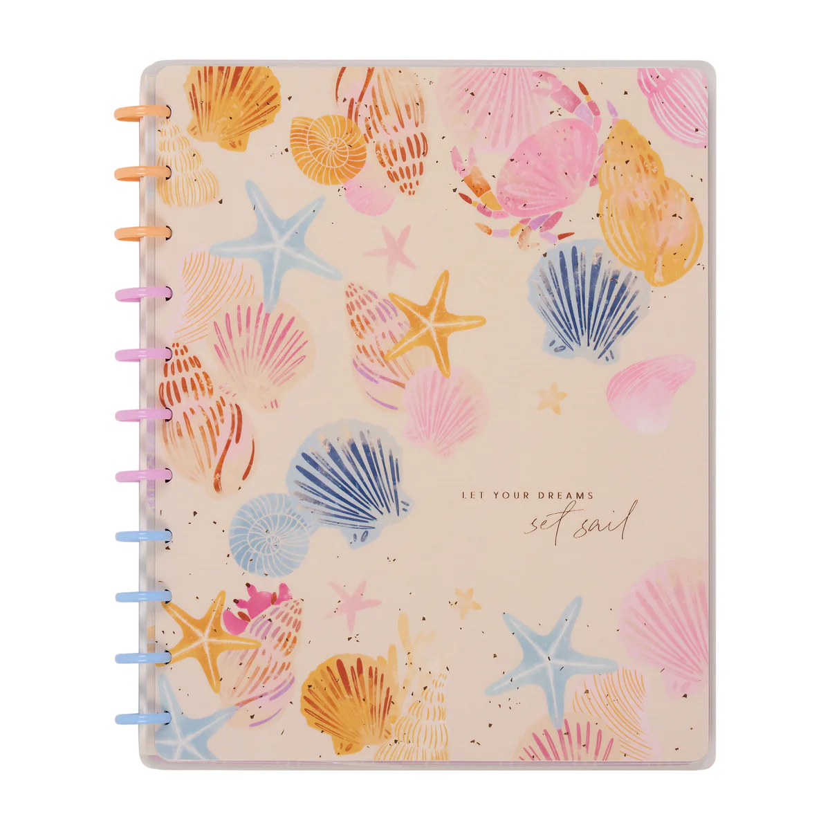 Shell Yeah! - Dotted Lined + Dot Grid Big Notebook - 60 Sheets