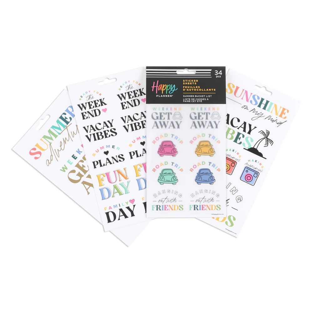 Summer Bucket List - 5 Sticker Sheets - Image 2
