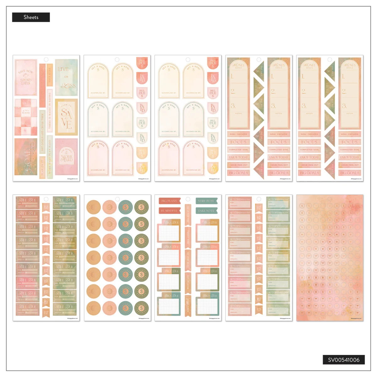 Textured Canvas Budget - Value Pack Stickers - Image 10