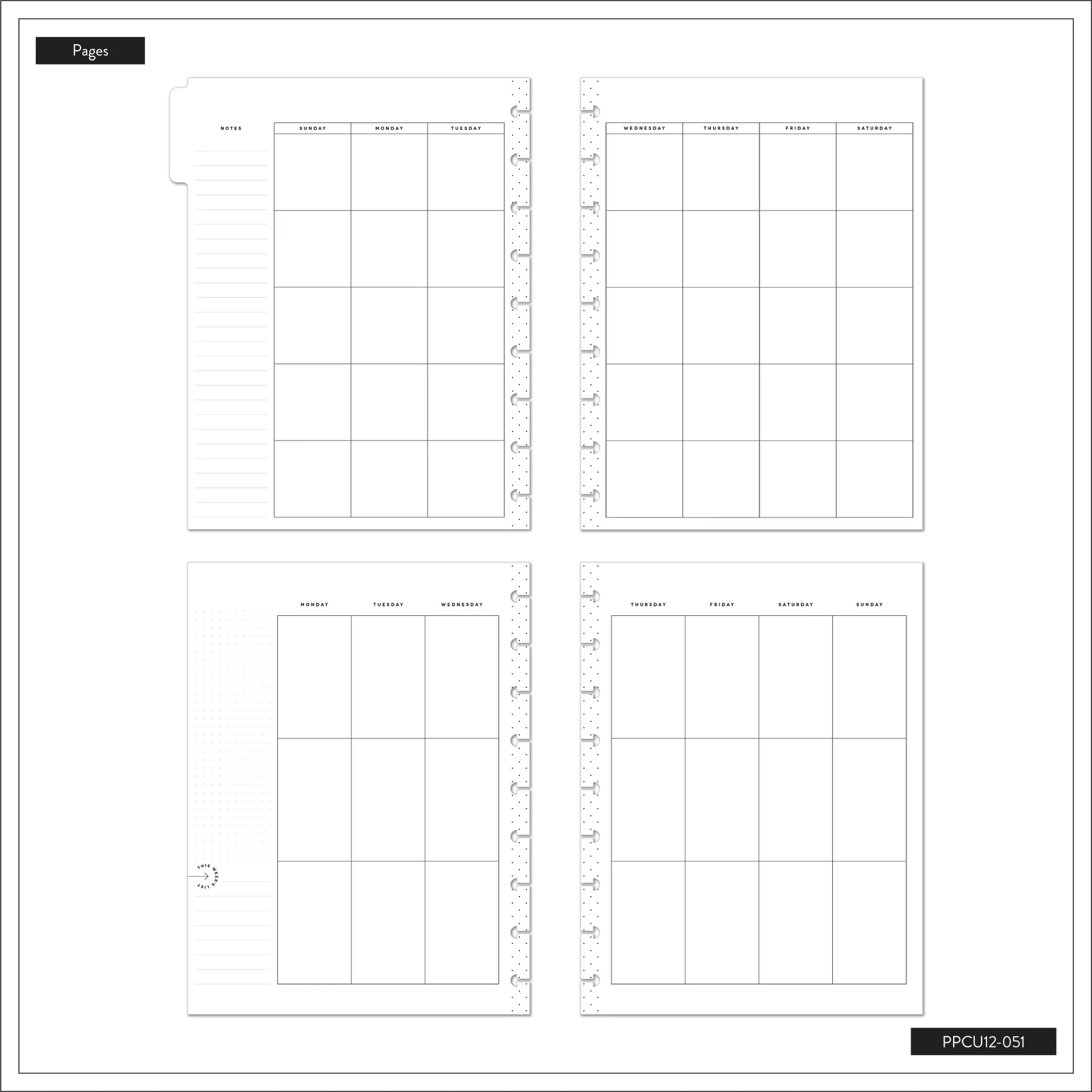 Undated Bright & Fun Happy Planner - Classic Vertical Layout - 12 Months - Image 9