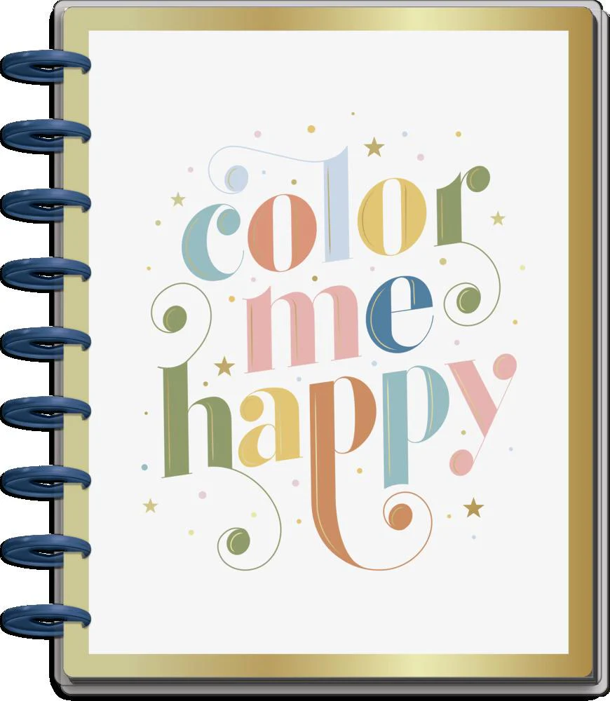 Undated Bright Type Classic Horizontal Happy Planner - 12 Months