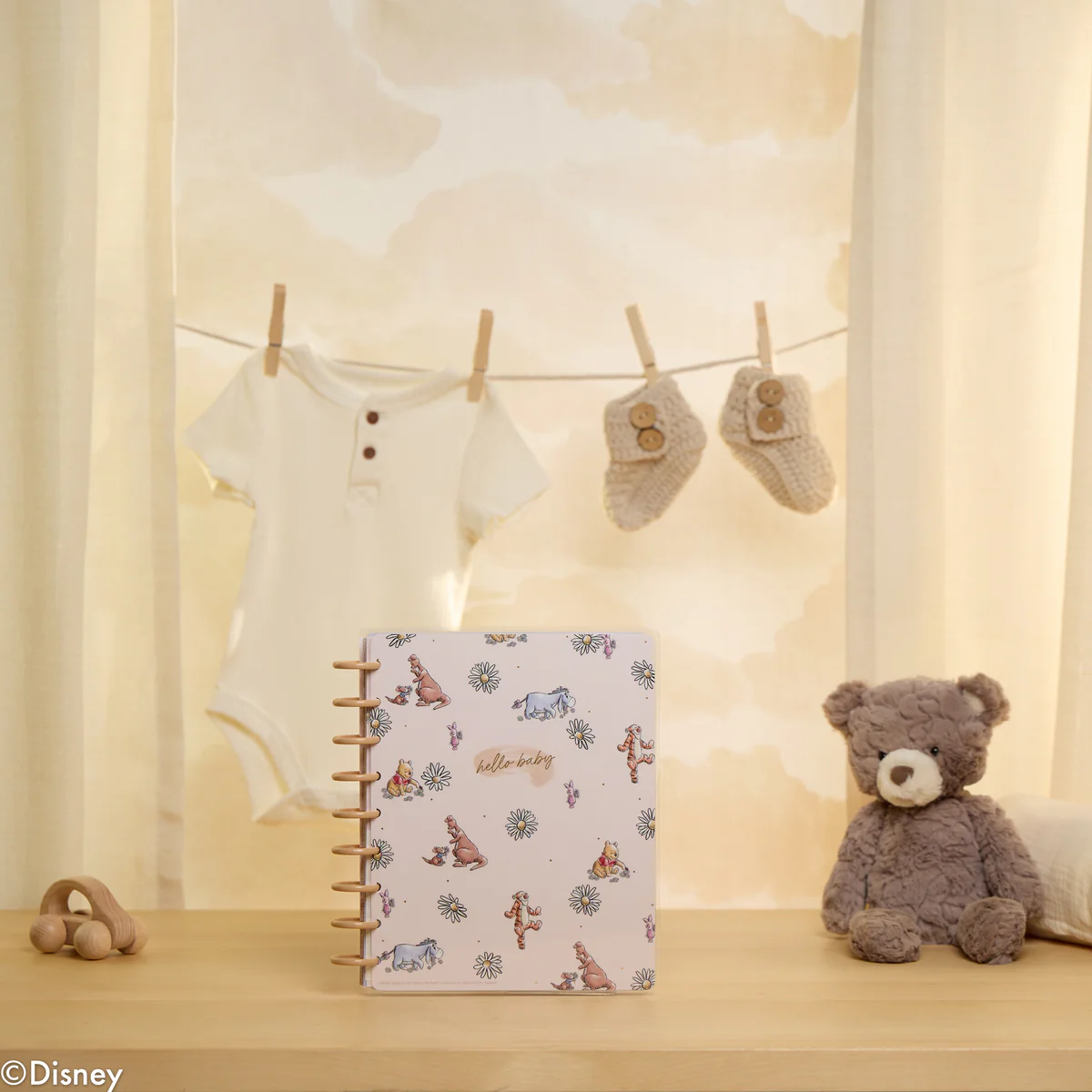Undated Disney Winnie the Pooh Customizable Baby Planner - Classic Baby's First Year Layout - 12 Months - Image 3