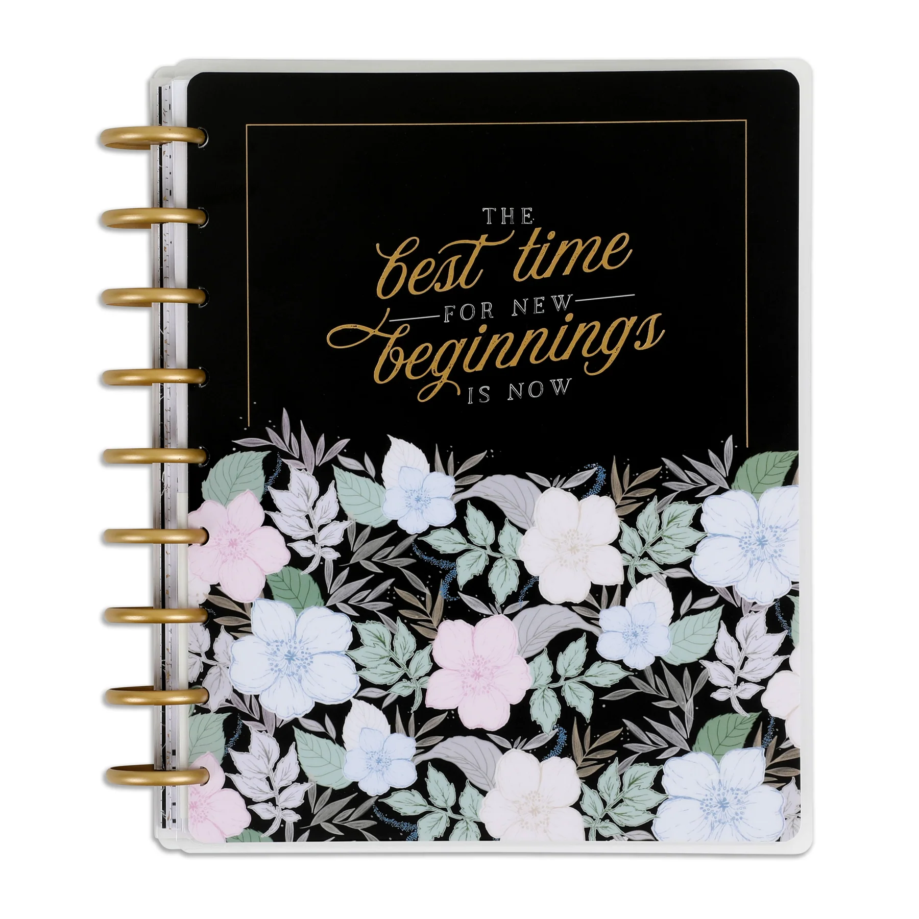 Undated New Beginnings Happy Planner - Classic Vertical Layout - 12 Months
