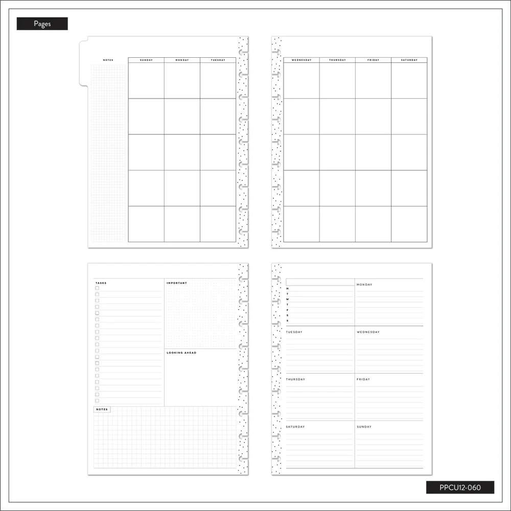 Undated Seeds of Joy Happy Planner - Classic Dashboard Layout - 12 Months - Image 8