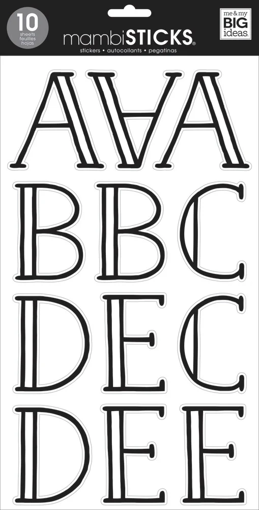 Uppercase Alphabet Letters - Hand Drawn Lettering