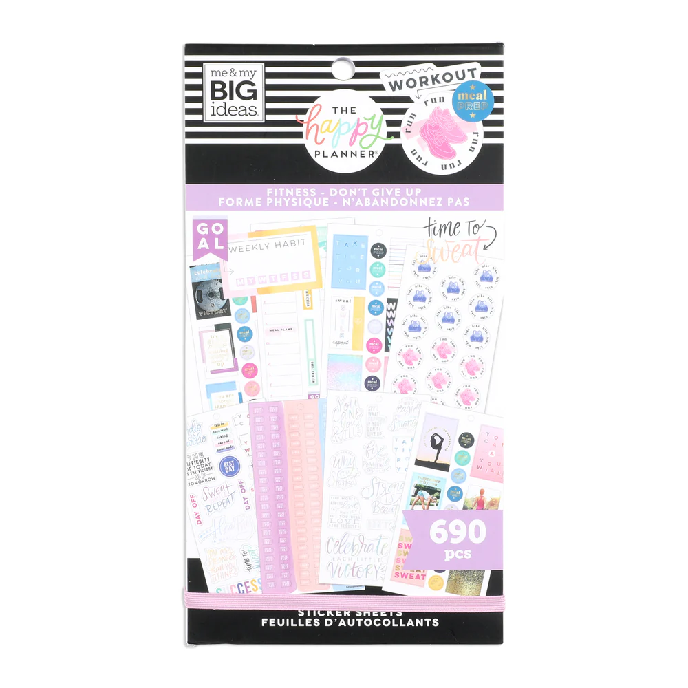 Value Pack Stickers - Fitness Don't Give Up
