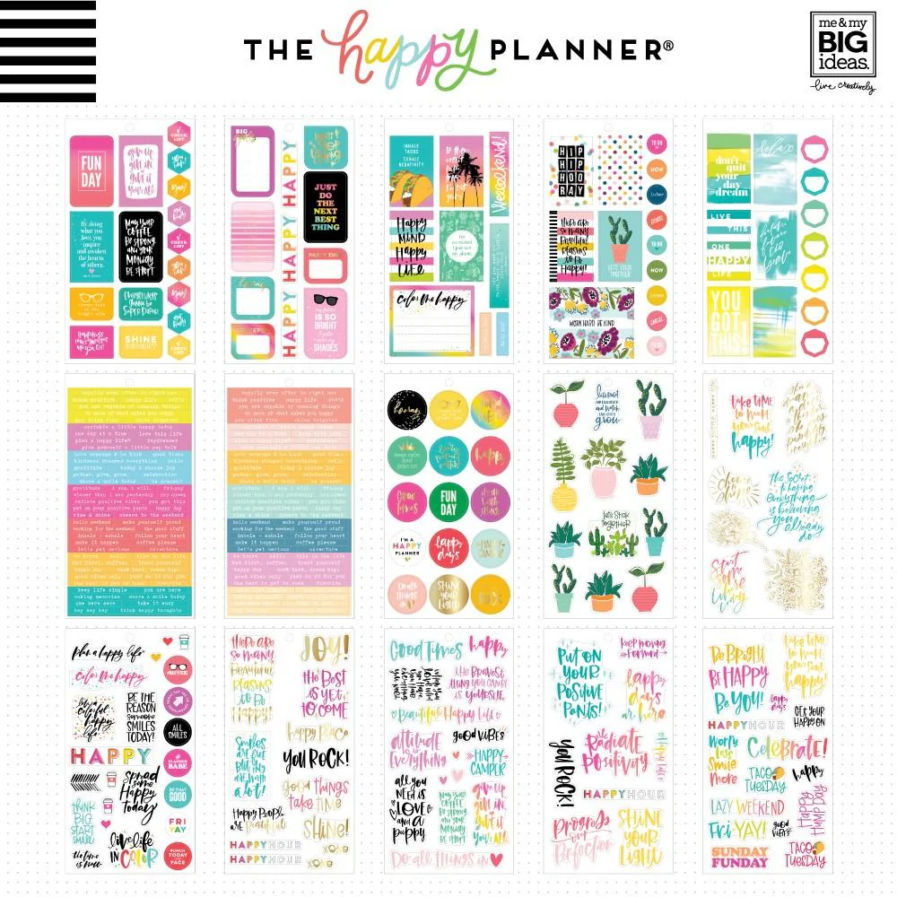 Value Pack Stickers - Happy Quotes - Image 2