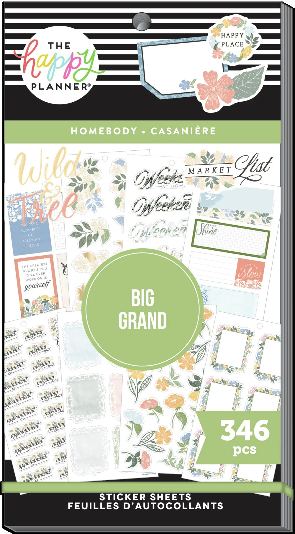 Value Pack Stickers - Let's Stay Home - Big