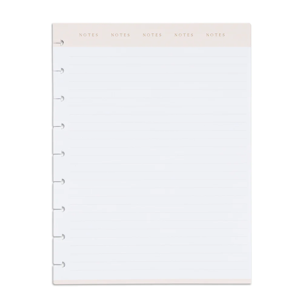Work + Life Neutral Modernist Classic Filler Paper - Lined Paper - 60 Sheets